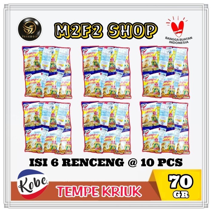 

Kobe Tepung Bumbu Tempe Goreng Kriuk Sachet - 70 gr (Kemasan 6 Renceng)