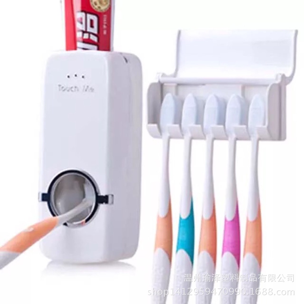 dispenser odol dan sikat gigi otomatis tempat odol otomatis