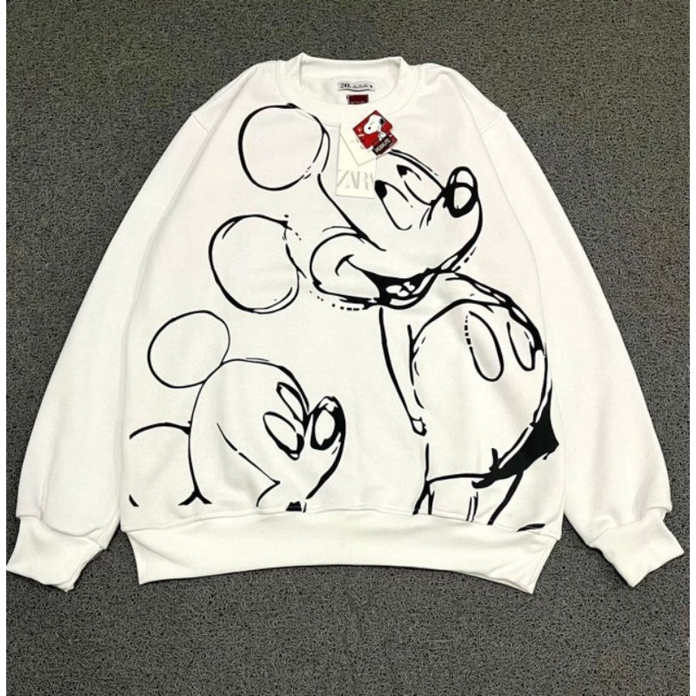 SWEATER CREWNECK Z4R4 X UNIQLO X MICKEY MOUSE DISNEY FULLTAG&amp; LEBEL PREMIUM