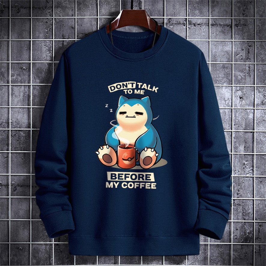 Sweater crewneck pria DONT TALK TO ME baju cowok sweatshirt murah