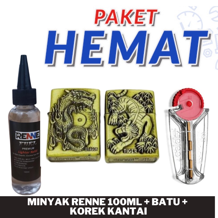 Paket Hemat Murah Kantai Gold Hewan + Minyak Renne 100ml + batu - Best Seller