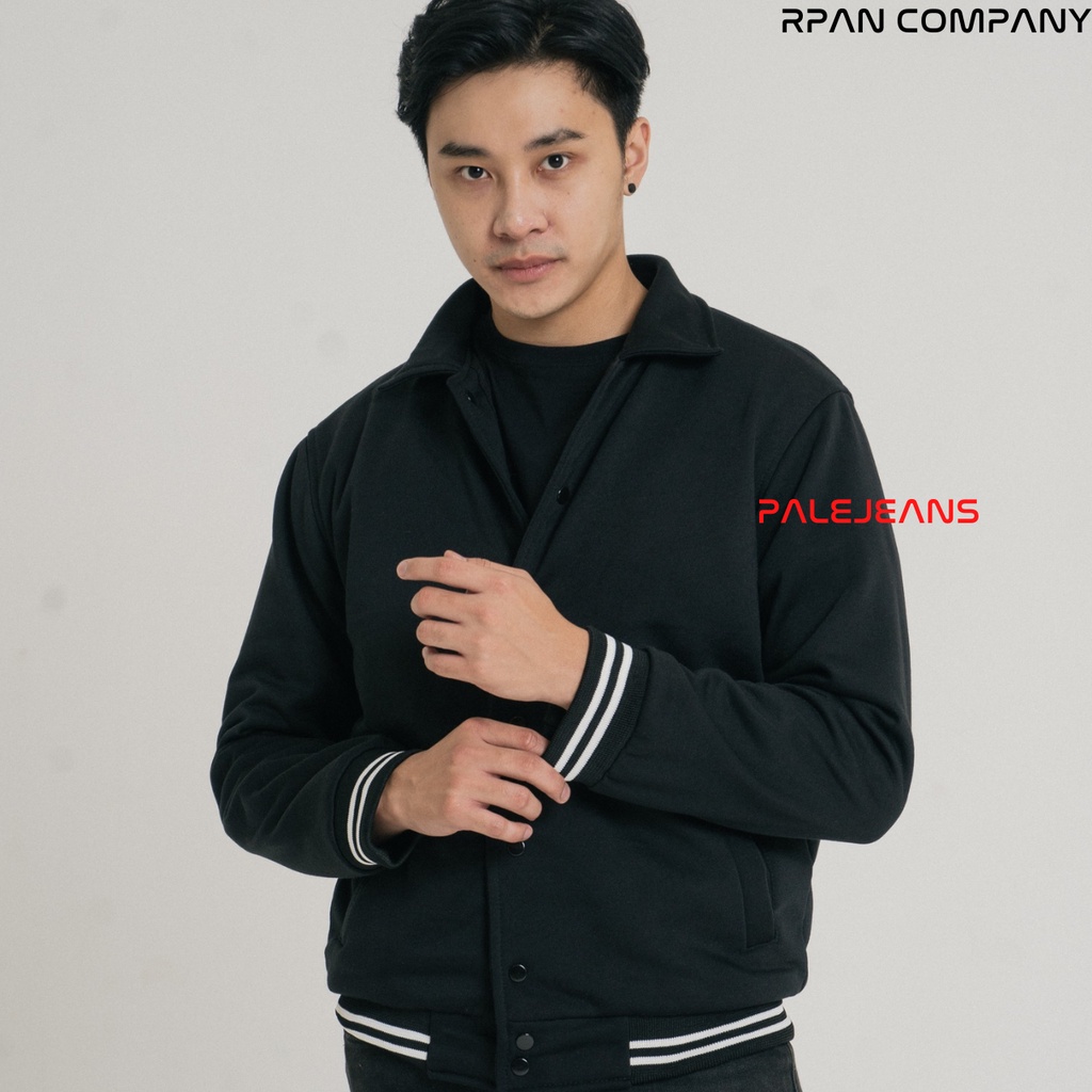 PaleJeans - Varsity Jacket Basic Unisex / Jaket Varsity Pria / Jaket Bomber Baseball Pria / Jaket Pria.