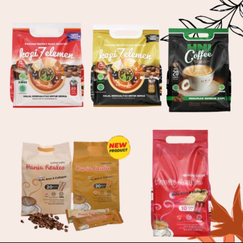 Jual Kopi Herbal Hni Hpai Kopi Elemen Hni Cofee Hania Realco