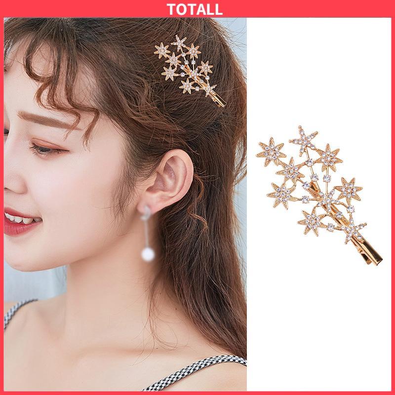 COD Jepit Rambut Korea Wanita Fashion Motif Terbaru Full Bintang Permata Zirkon original-Totall