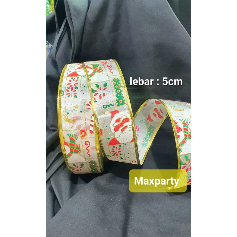 

Pita Natal Putih motif Tongkat untuk dekorasi