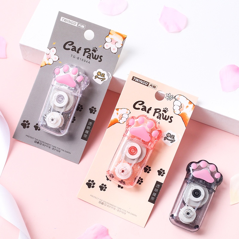 1 Pcs Correction Tape Cat Paws Mini - Tip X Pita Cute Cat Kucing Lucu