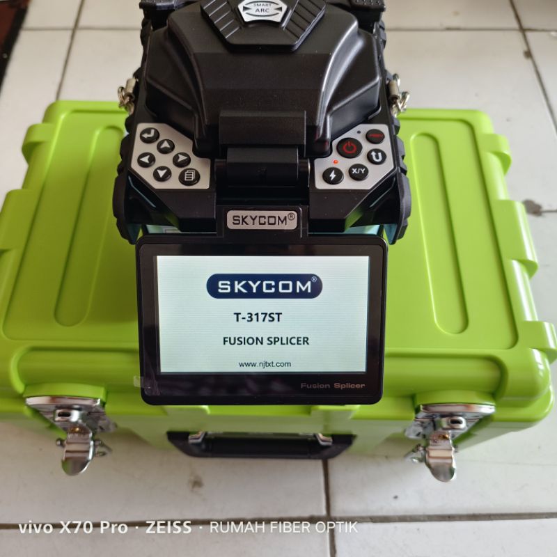 splicer skycom t317 dan otdr smart mini satu paket