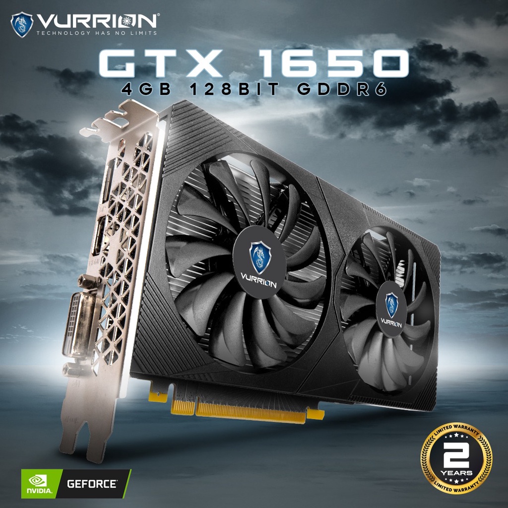 VGA VURRION GTX 1650 4GB GDDR6 128Bit