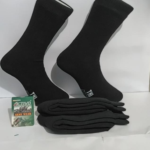 kaos kaki hitam tebal/PDL lusinan - Hitam