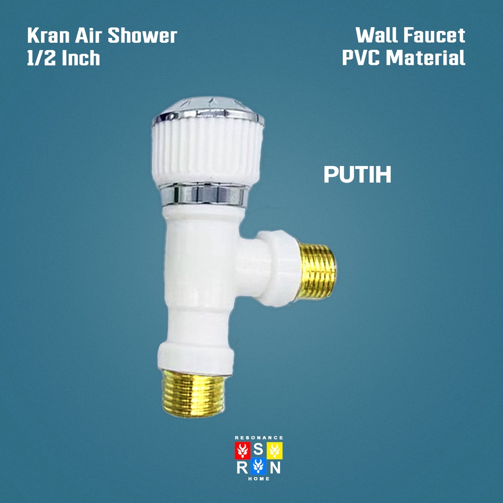 Keran Air Shower Cabang PVC Drat 1/2 Inch / Resonance Home