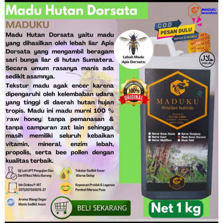 

Maduku Hutan Dorsata 650gr