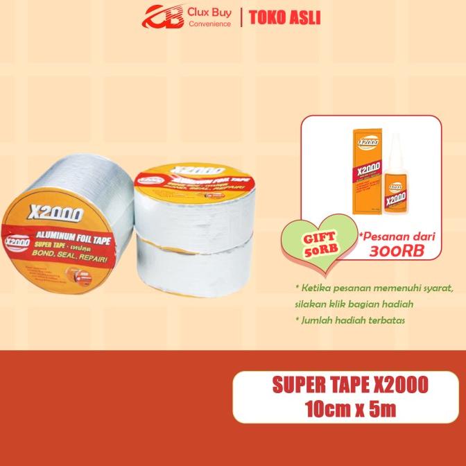 

[10cmx5m] Super tape X2000 anti bocor air, Lakban X2000 super kuat HRG DISKON