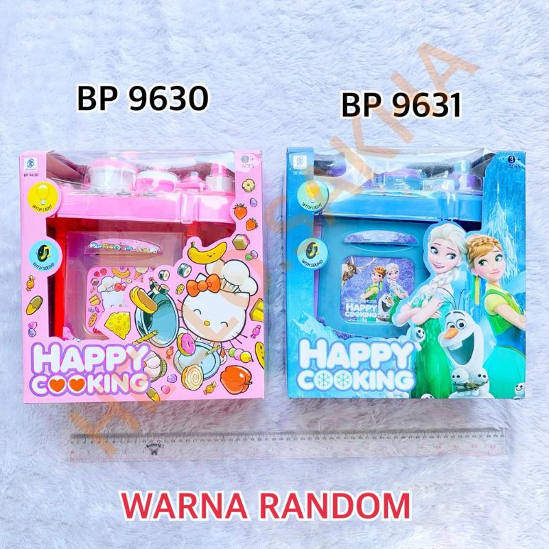 MAINAN BP 9630 & 9631 HAPPY COOKING SET KARDUS KARTON KOTAK BOX DAPUR DAPURAN MASAK MASAKAN MEMASAK 