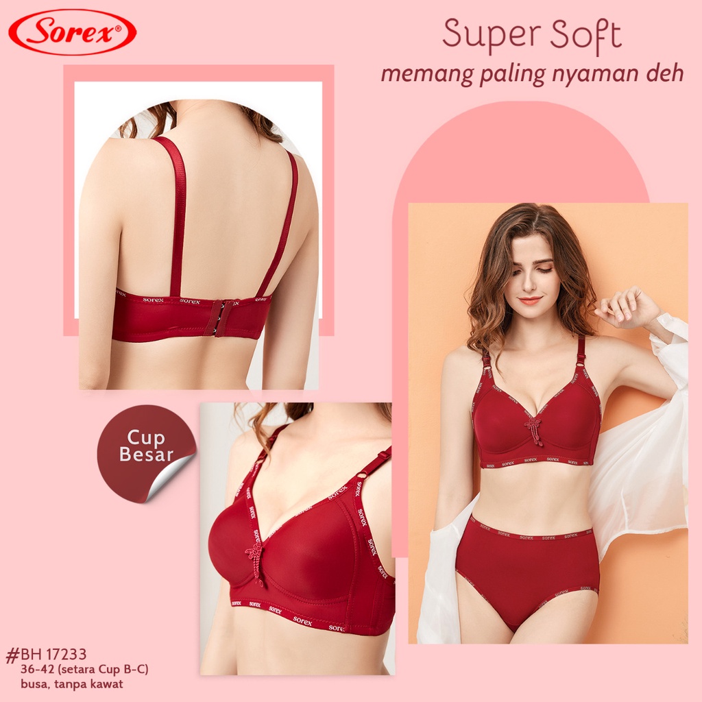 Sorex 17233 Busa Tanpa Kawat Super Soft