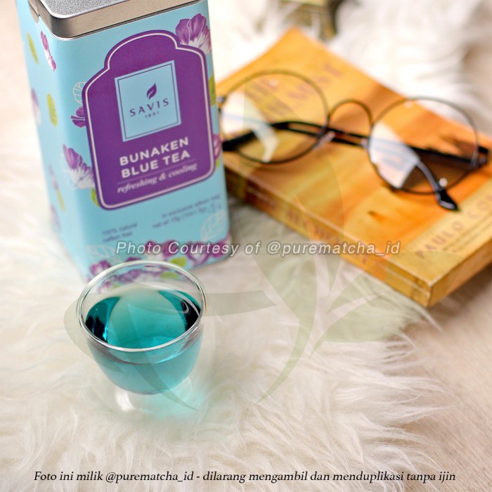 

SAVIS TEA - PREMIUM BUNAKEN BLUE TEA KALENG 10TB TEH BUNGA TELANG
