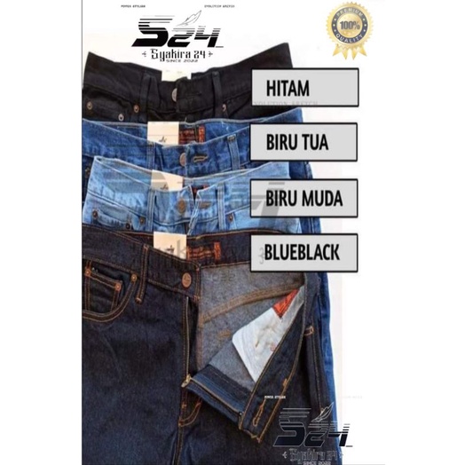 CELANA PANJANG PRIA STANDAR JEANS REGULAR PREMIUM