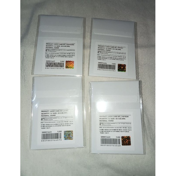 [READY STOCK] SNSD 15th Anniversary - Lucky Card Set