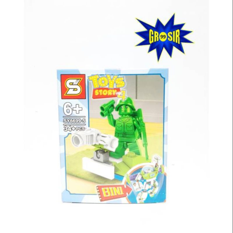 Jual Lego toy story green soldier army DAPAT BOX army military woody
