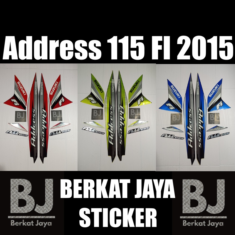 STRIPING STICKER STIKER LIS BODY ADDRESS 115 FI 2015