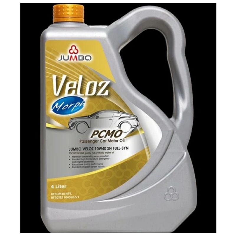 Oli Jumbo Veloz 10w40 SN Full-Synthetic