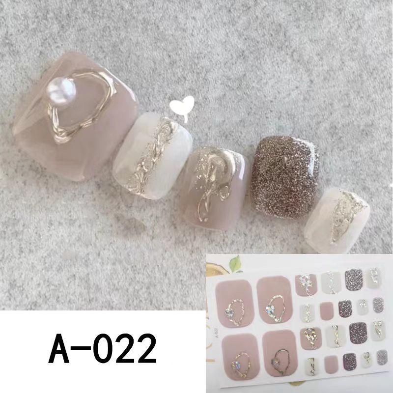 1SET STIKER NAILART KUKU KAKI MOTIF CANTIK GAYA JEPANG  STICKER FEET TOE MOTIF 3D BEST SELLER