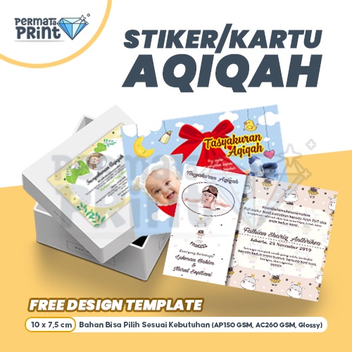 

[FREE DESIGN] Stiker Aqiqah / Stiker Tasyakuran Aqiqah Bayi / Stiker Kelahiran Anak / Stiker Syukuran Aqiqah / Stiker Syukuran Anak / Stiker Tasyakuran Kelahiran