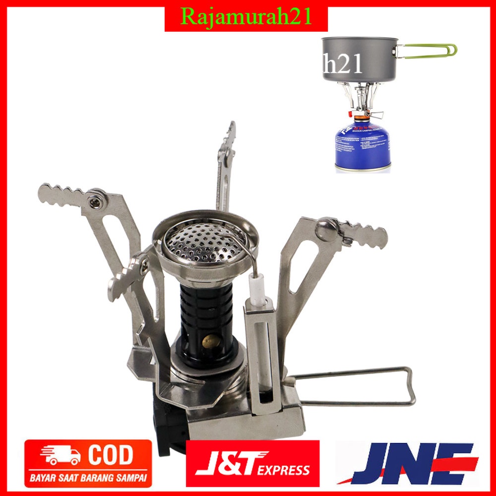 LIXADA Kepala Kompor Gas Lipat Mini Camping Stove - SL-0102 - Black - OMSE77BK