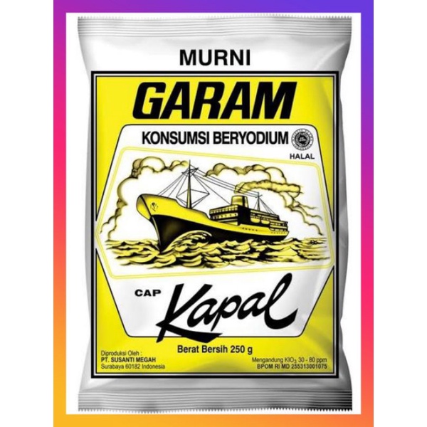 Garam Dapur cap Kapal 250gram