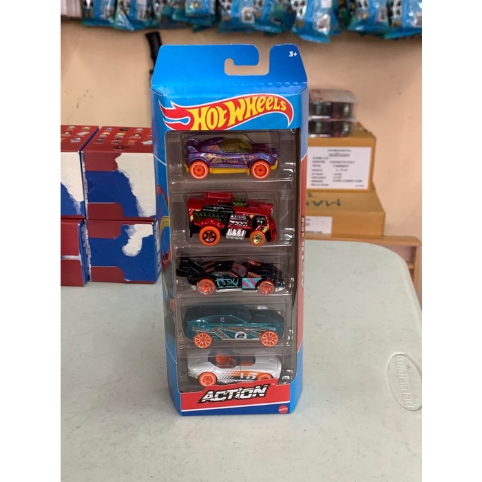 Hotwheels 5 Pack Action Orange Wheels