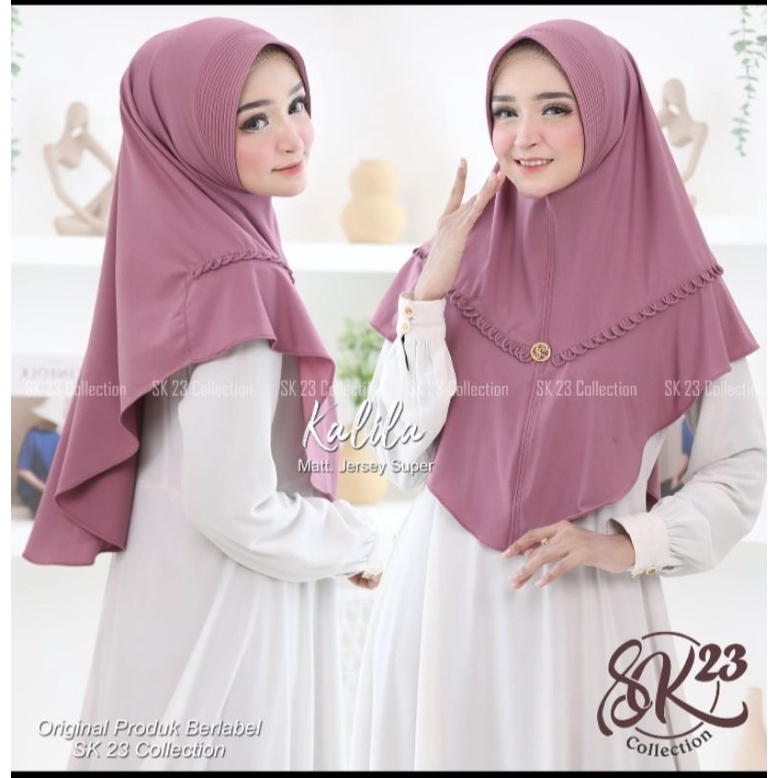 Jilbab bergo hijab instan KALILA ORI SK23 COLLECTION