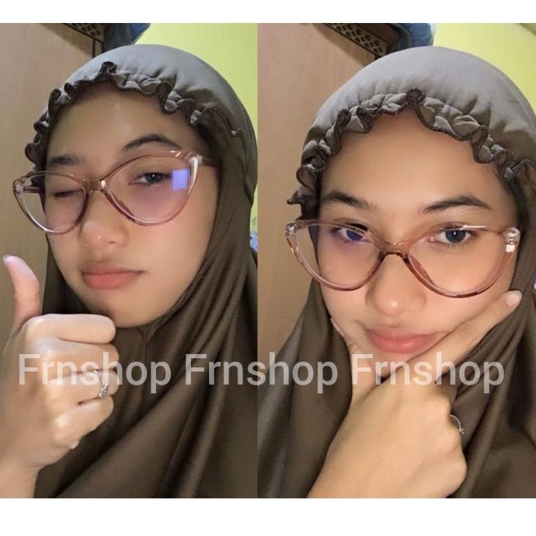 R5P5 Kacamata Cat eye Fashion Wanita - Kacamata Minus - Kacamata Photocromic - Kacamata lensa minus 