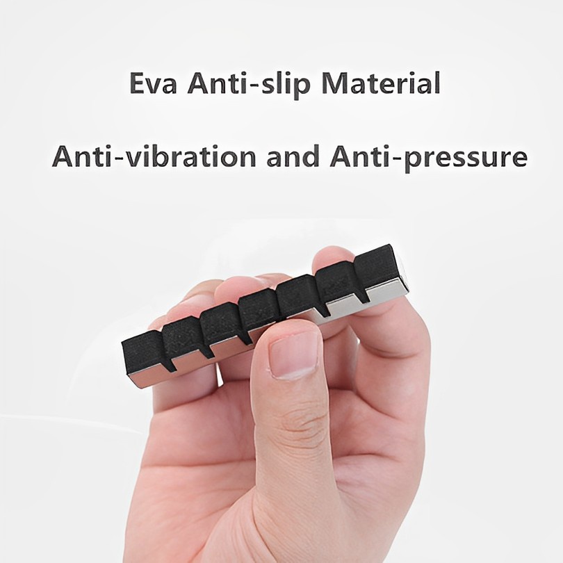 1pc Stempel Mute Bahan Stainless Steel Dengan 6 Pick Untuk Gitar