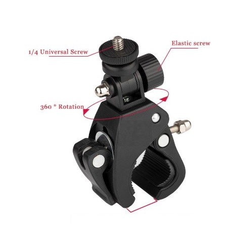 Universal Holder Clamp Plus U Mount Penjepit Tripod Light Stand Tiang