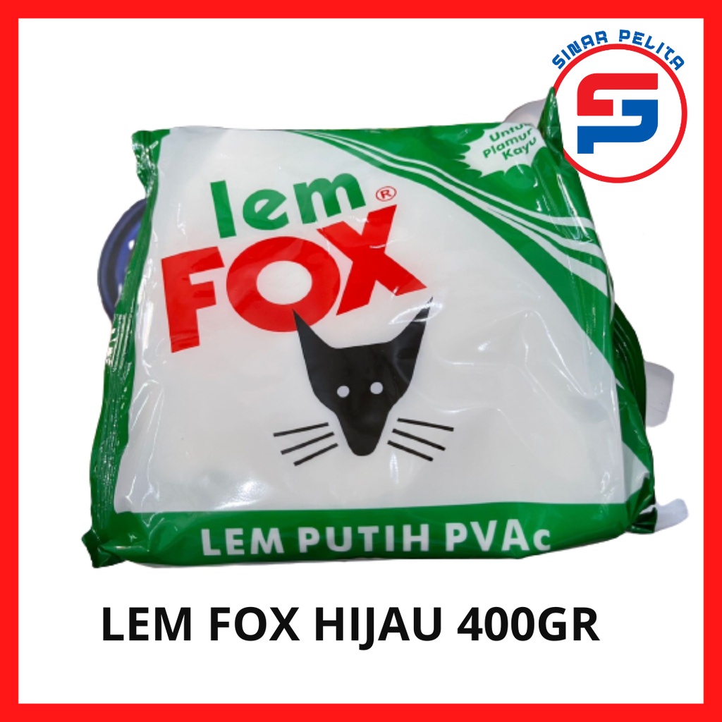 

LEM FOX HIJAU BUNGKUS 400GR / LEM FOX PINRANG / LEM KAYU/