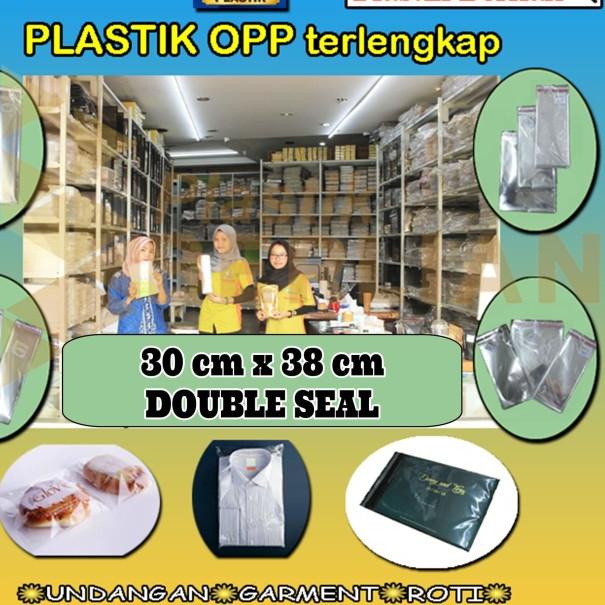 

30 x 38 cm Plastik OPP TEBAL Double Seal (100 lbr) (lem/seal)