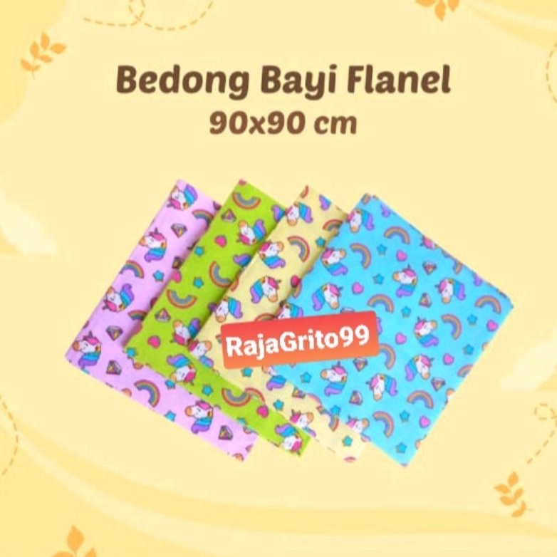 1/2 lusin kain Bedong jumbo, 90 x 90 Motif gambar random isi 6 pcs katun flanel / gedong bayi