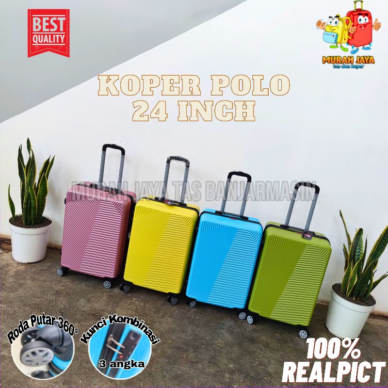 KOPER POLO 24 INCH KOPER FIBER KOPER RODA PUTAR RODA 4 KOPER MURAH KOPER MULTIFUNGSI KOPER TRAVEL TRAVEL BAG KOPER POLO ORIGINAL KOPER ORIGINAL KOPER HARDCASE KOPER BAGASI KOPER PLASTIK KOPER ANTI PECAH KOPER KUAT KOPER TAHAN BANTING