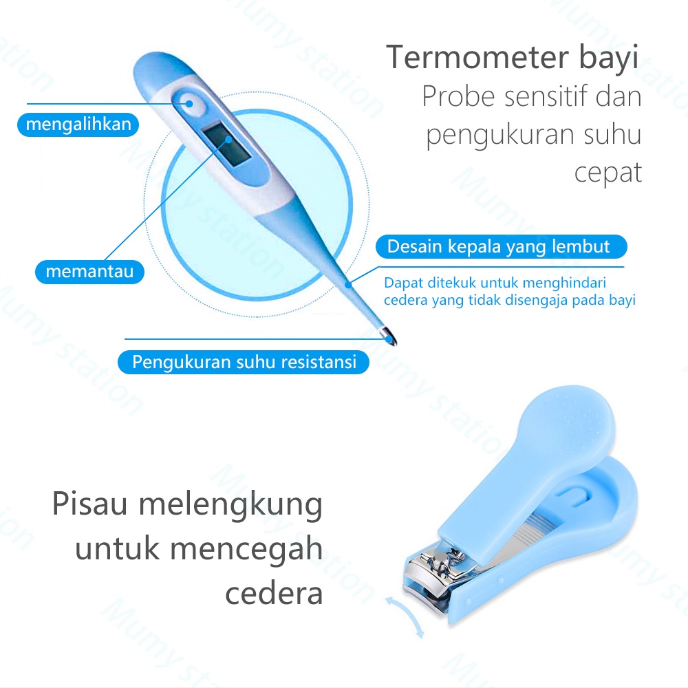 Mumystation Baby Care kit Baby Nail Set Care 10in1 Alat Perawatan Bayi  baby gift set