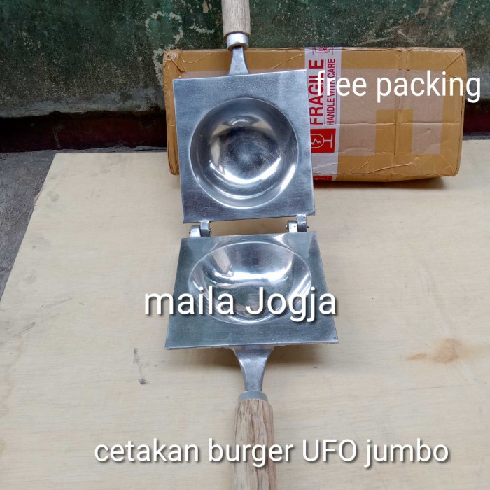 NEW Cetakan ufo jumbo burger roti hamburger pres penekan kue waffle uvo