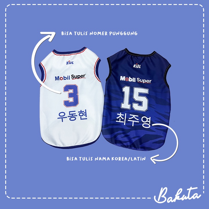 [𝗕𝗜𝗦𝗔 𝗖𝗢𝗦𝗧𝗨𝗠 𝗡𝗔𝗠𝗔] Baju basket untuk Kucing dan anjing Korean Edition Bisa Pilih Team basket Favorit | Jersey Basket Kucing dan Anjing