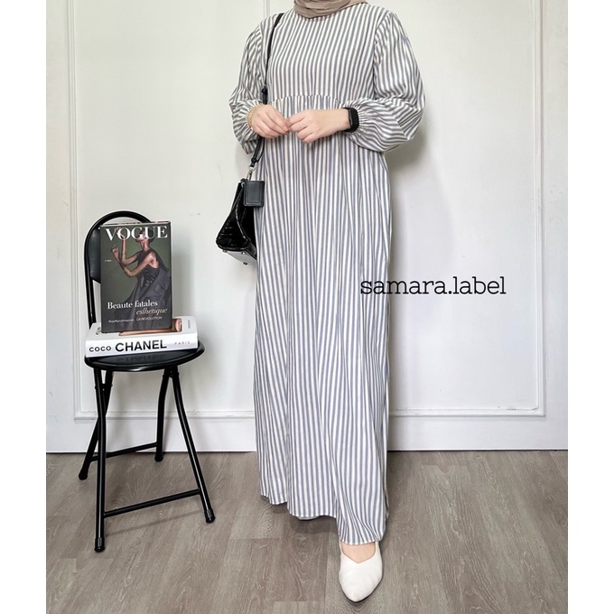 DIMA STRIPE MIDI DRESS