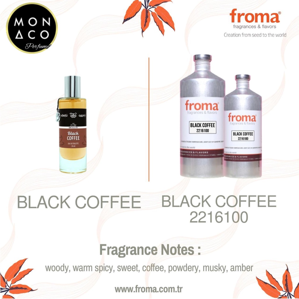 BIBIT PARFUM BLACK COFFEE BY FROMA - ASLI 100%