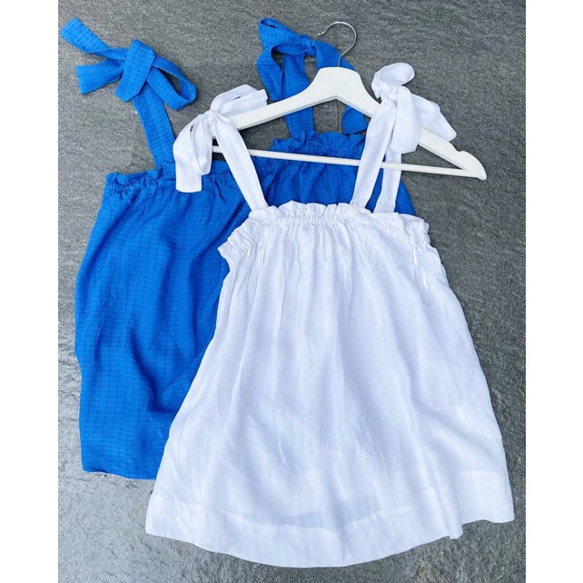 HnM blue n white top