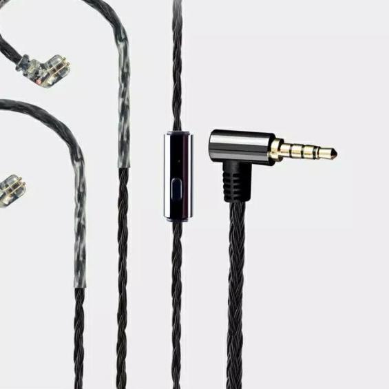 JCALLY JC16S With Mic KABEL UPGRADE for KZ ZSN Pro X KZ DQ6 KZ EDX Pro - Pin B /Dual Pin, No Promo