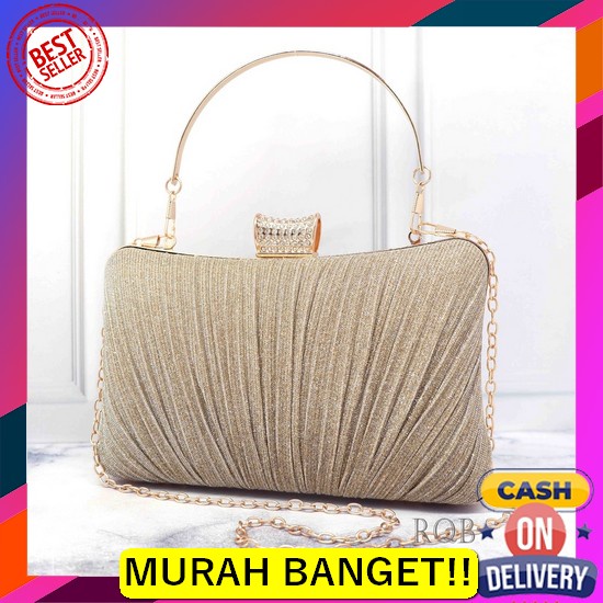 Tas Wanita Pesta Mewah Bermerek Elegant Kekinian Premium C1E7 Style Te Tas Pesta Wanita 03860A Impor