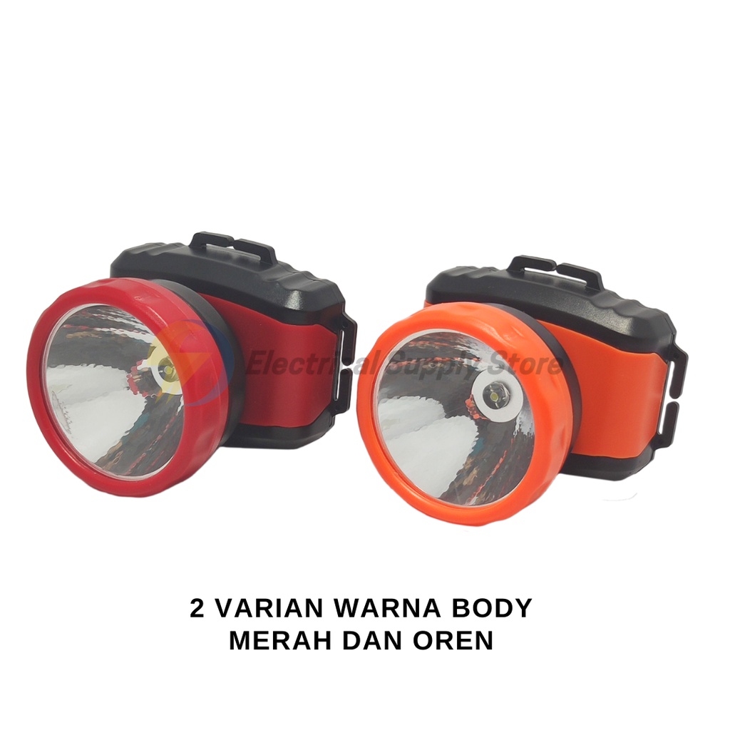 SENTER KEPALA DONY KB-888 CAHAYA PUTIH | LED 2 W | SUPER MURAH | BATERAI AA | LENSA KACA