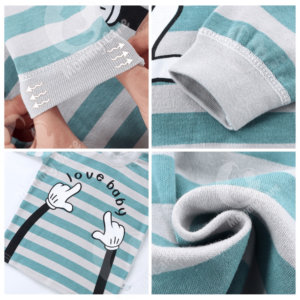 MOMMYCARE BAJU TIDUR ANAK SETELAN PIYAMA BAYI SET LENGAN PANJANG BAHAN LEMBUT BAJU TIDUR BAYI #C13-#C17