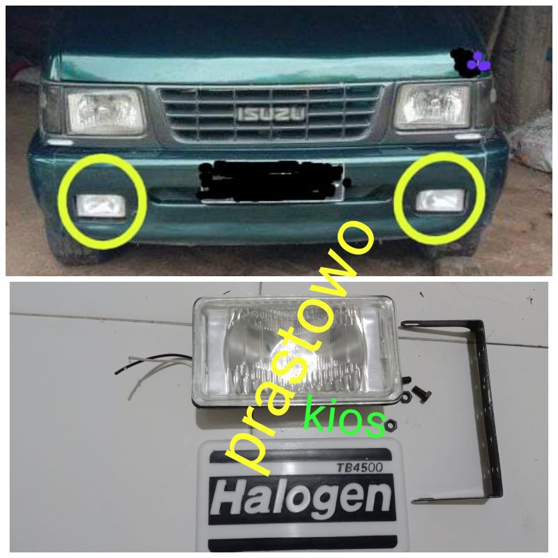 lampu kabut tembak foglamp Isuzu panther kotak lama