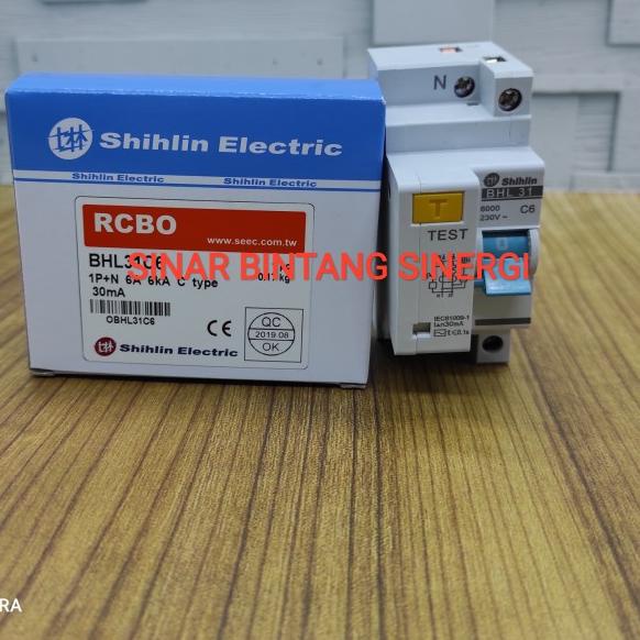 ELCB/RCCB SHIHLIN 1P+N 6A 30mA