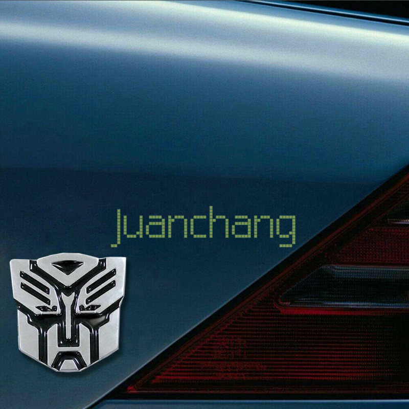 Stiker Emblem Logo Transformers 3D Untuk Mobil / Motor